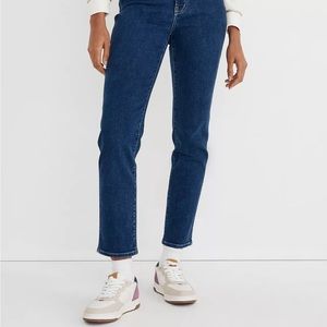 Madewell High-Rise Slim Straight Jeans in Bryston Wash: Workwear Edition